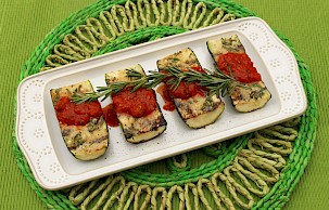 Rosemary Parmesan Zucchini Boats